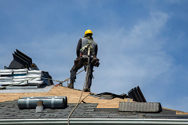 Professional Flat Roof Repair technician working in Gregory, TX